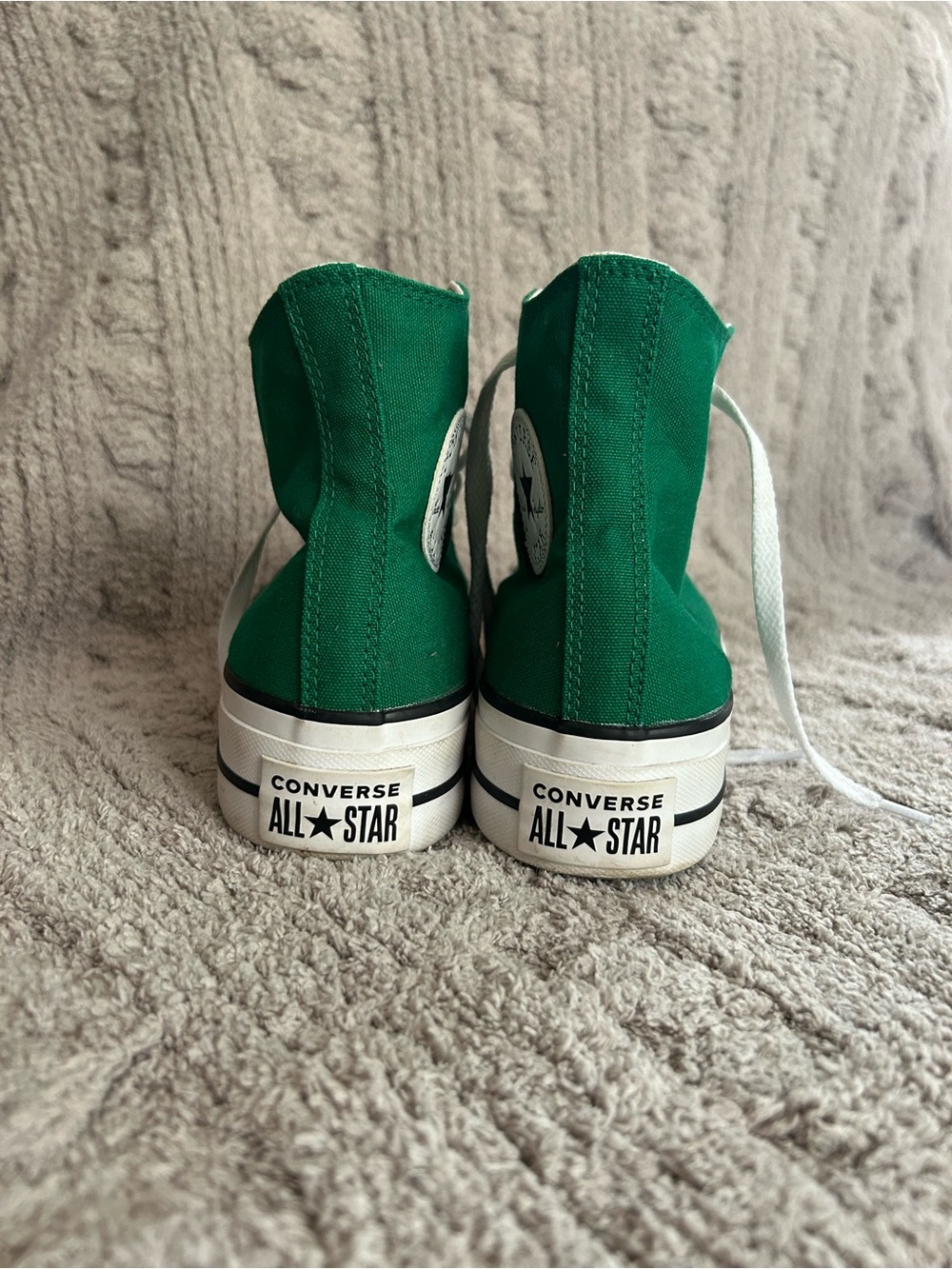 Converse Chuck Taylor All Star Lift Platform High Top Green Sneakers Women’s 8 - Picture 5 of 7